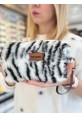 Zebra Teddy Peluş Makyaj Ve Gözlük Çantası