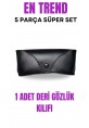 5 Parça: 250ML TV-Telefon Sprey+Deri Kılıf+30ML Gözlük Sprey+Sporcu İpi+ Mic. Gözlük Bez