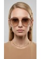 33445Gold-Brown 57 Olivier Philippe Güneş Gözlüğü