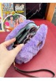 Mor Teddy Peluş Makyaj Ve Gözlük Çantası