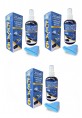 250 Ml 3 ADET Set - Gözlük, Cep Telefonu, Led, Bilgisayar, Ekran, Laptop, Tablet, Televizyon, Kamera Temizlik Seti – 250 ML Temizleyici
