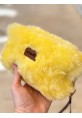 Sarı Teddy Peluş Makyaj Ve Gözlük Çantası