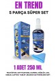 5 Parça: 250ML TV-Telefon Sprey+Deri Kılıf+30ML Gözlük Sprey+Sporcu İpi+ Mic. Gözlük Bez